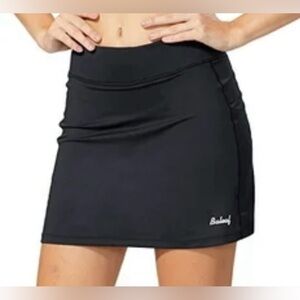 BALEAF, skort, sport skirt with mesh material shorts attached, size M, black